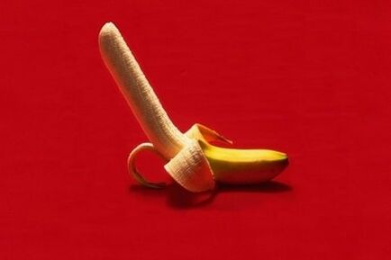 the banana symbolizes the penis enlarged by exercise
